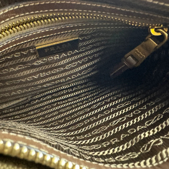 PRADA Brown Leather Shoulder Bag main image 1